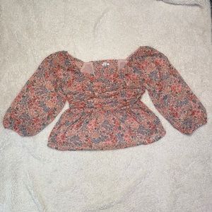 American Eagle Floral Blouse